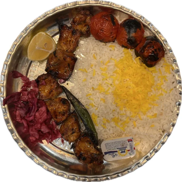 چلو جوجه کباب ترش گیلکی