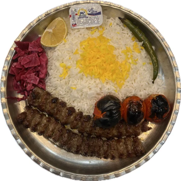 چلو کباب کوبیده