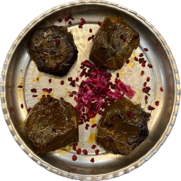 دلمه برگ مو تکی