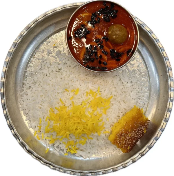 چلو خورشت خلال کرمانشاهی